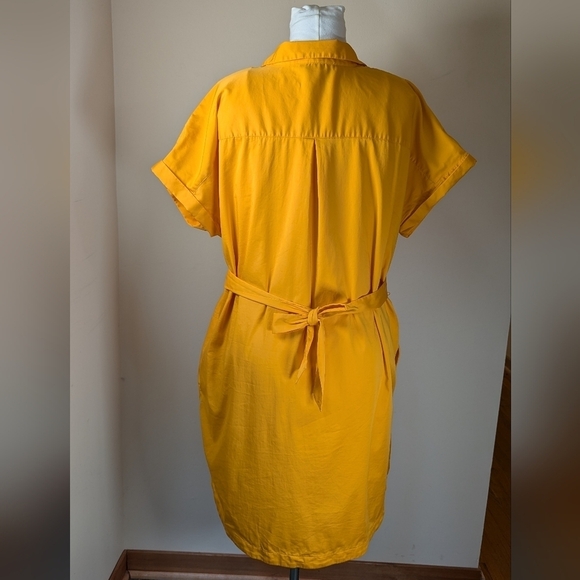Nine West Golden Button-Down Shirt Dress – Sunshine Chic XL 🌞✨ - Picture 4 of 6